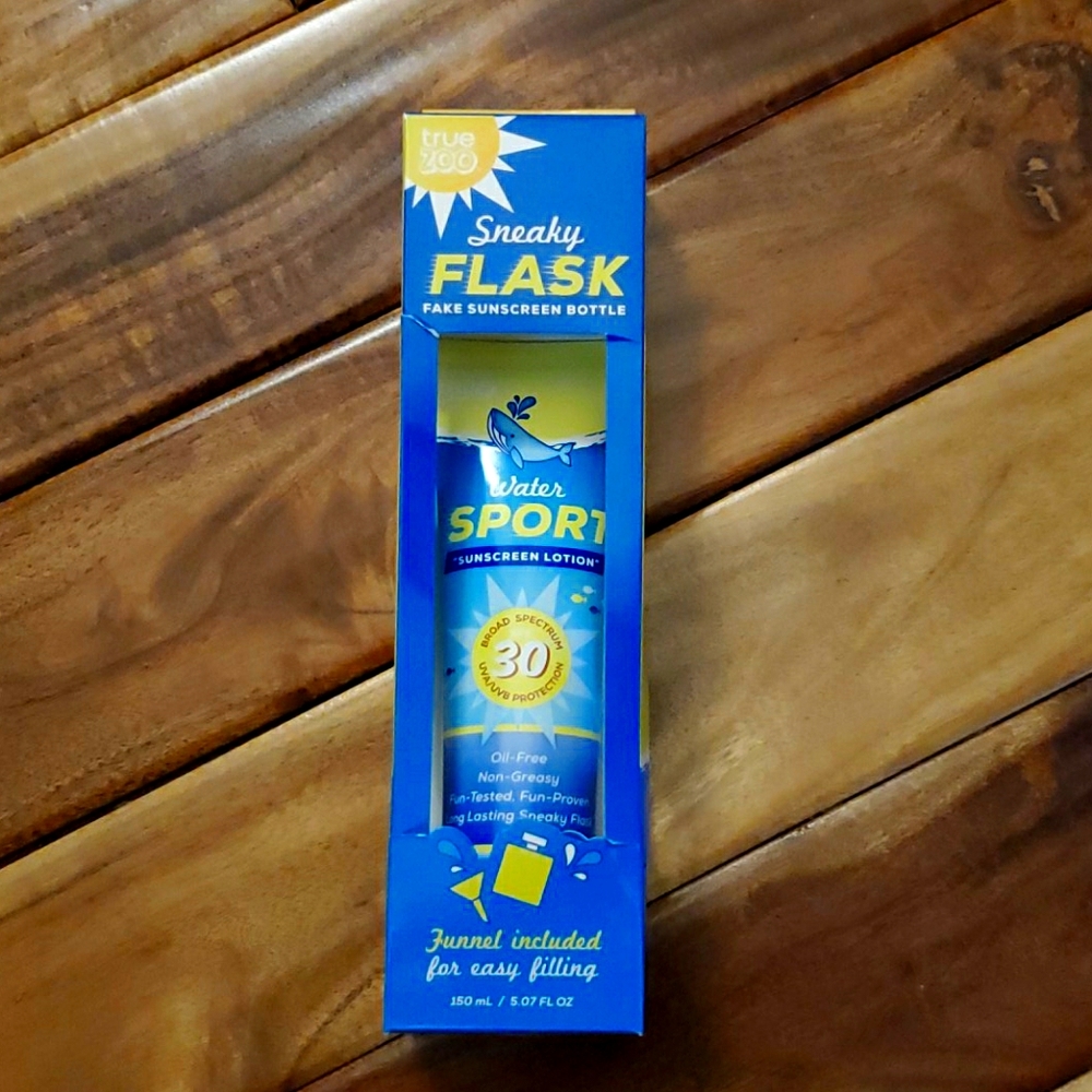 TrueZoo Sneaky Flask Fake Sunscreen Bottle